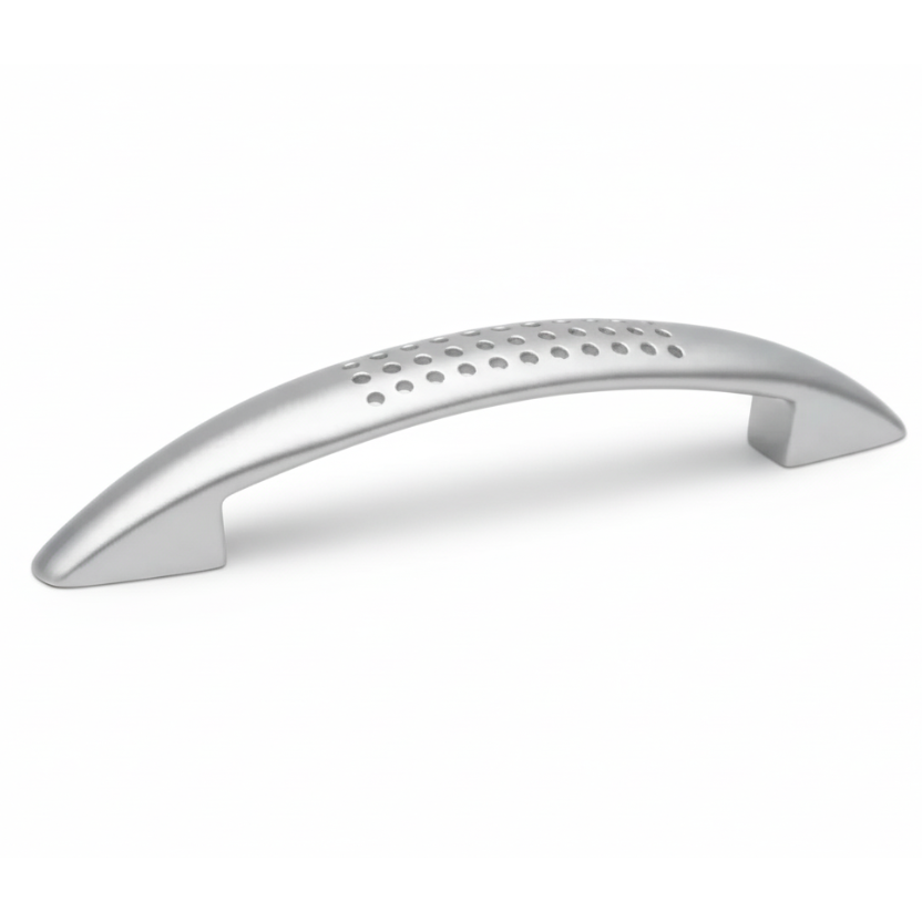 Silverline H2002 | Centers 3-3/4 in. Sleek Contemporary Arch Pull in Satin Chrome