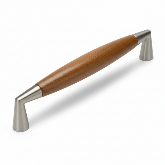 Silverline H2023 | Centers 3-3/4" Contemporary Sleek Modern Cabinet Bar Pull in Satin Nickel