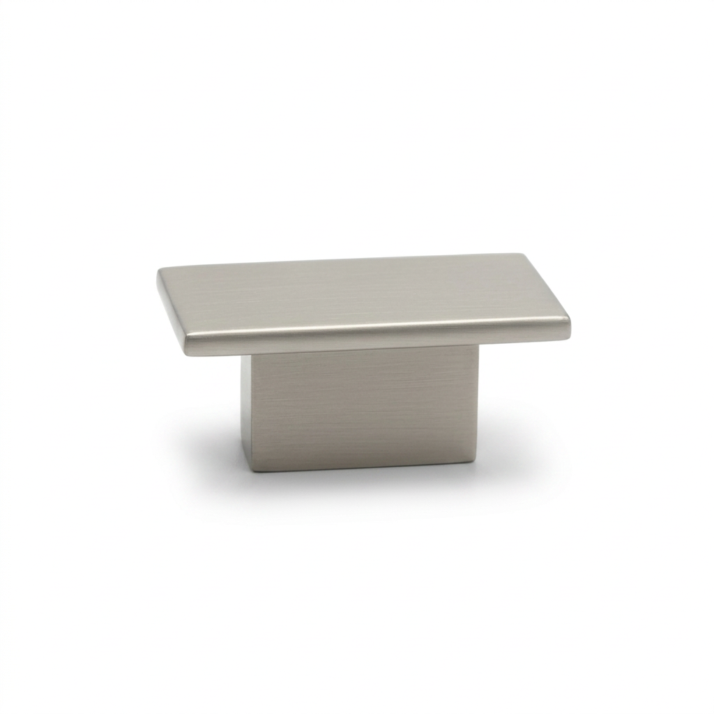 Silverline K2027 | 1-9/16 in. Long Contemporary Elegant Cabinet Knob | Satin Nickel/ Matte Black/ Honey Bronze