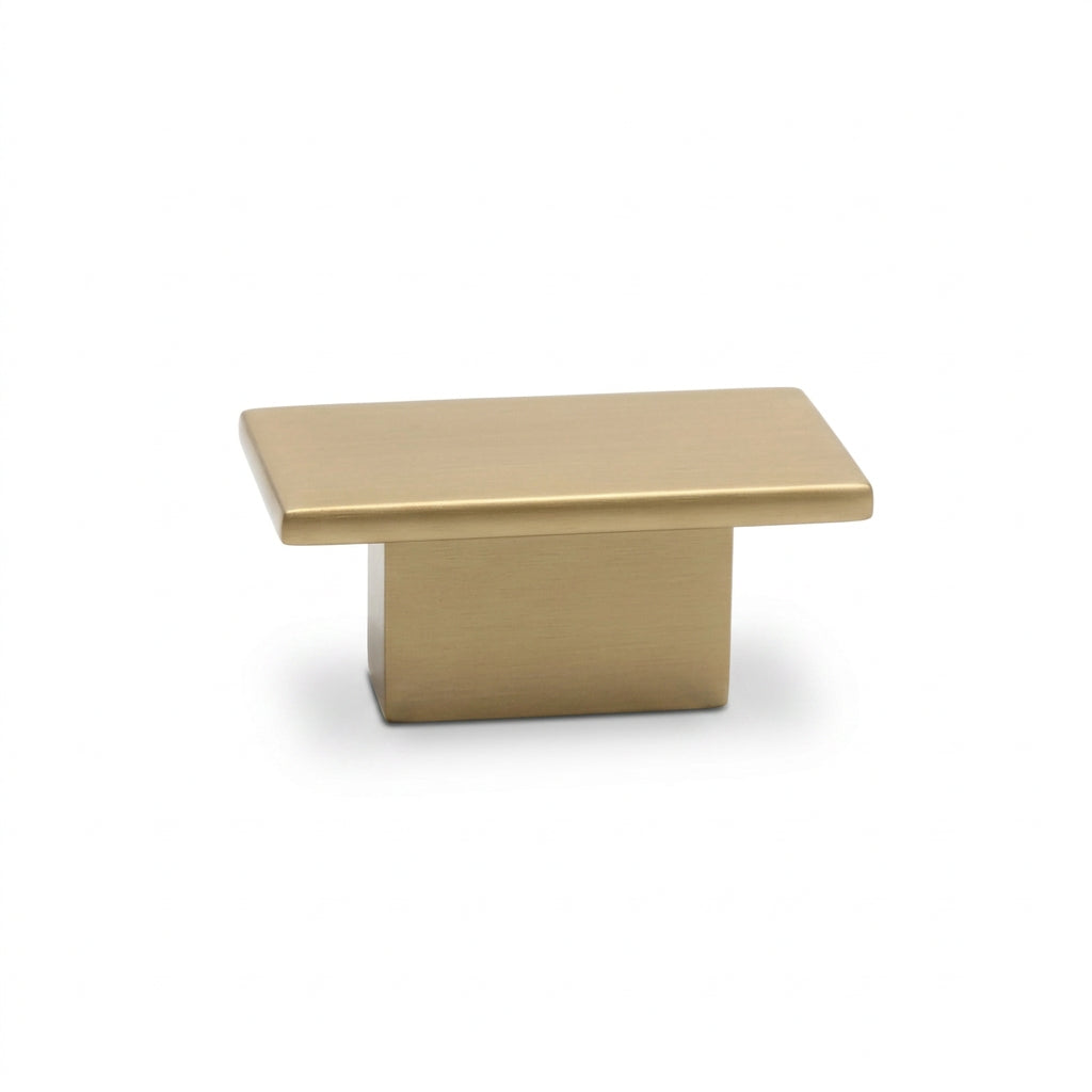 Silverline K2027 | 1-9/16 in. Long Contemporary Elegant Cabinet Knob | Satin Nickel/ Matte Black/ Honey Bronze