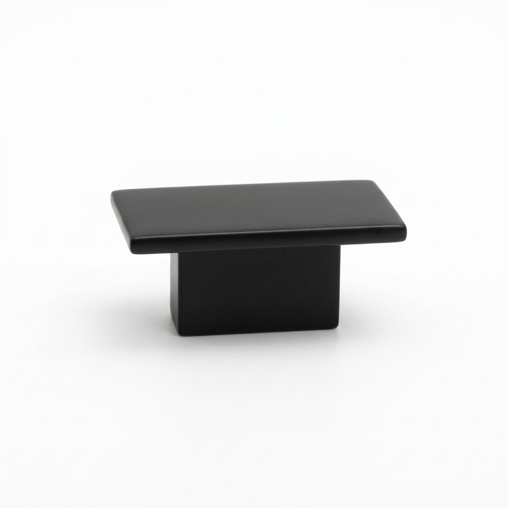 Silverline K2027 | 1-9/16 in. Long Contemporary Elegant Cabinet Knob | Satin Nickel/ Matte Black/ Honey Bronze