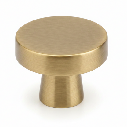 Silverline K2037 | Diameter 1-1/4 in. Contemporary Elegant Round Knob | Satin Nickel/ Matte Black/ Polished Chrome/ Brushed Bronze