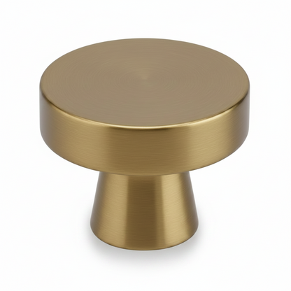 Silverline K2037 | Diameter 1-1/4 in. Contemporary Elegant Round Knob | Satin Nickel/ Matte Black/ Polished Chrome/ Brushed Bronze