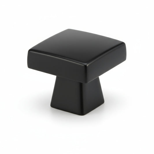 Silverline K2038 | 1-1/8 in. x 1-1/8 in. Contemporary Elegant Square Knob | Various Finishes