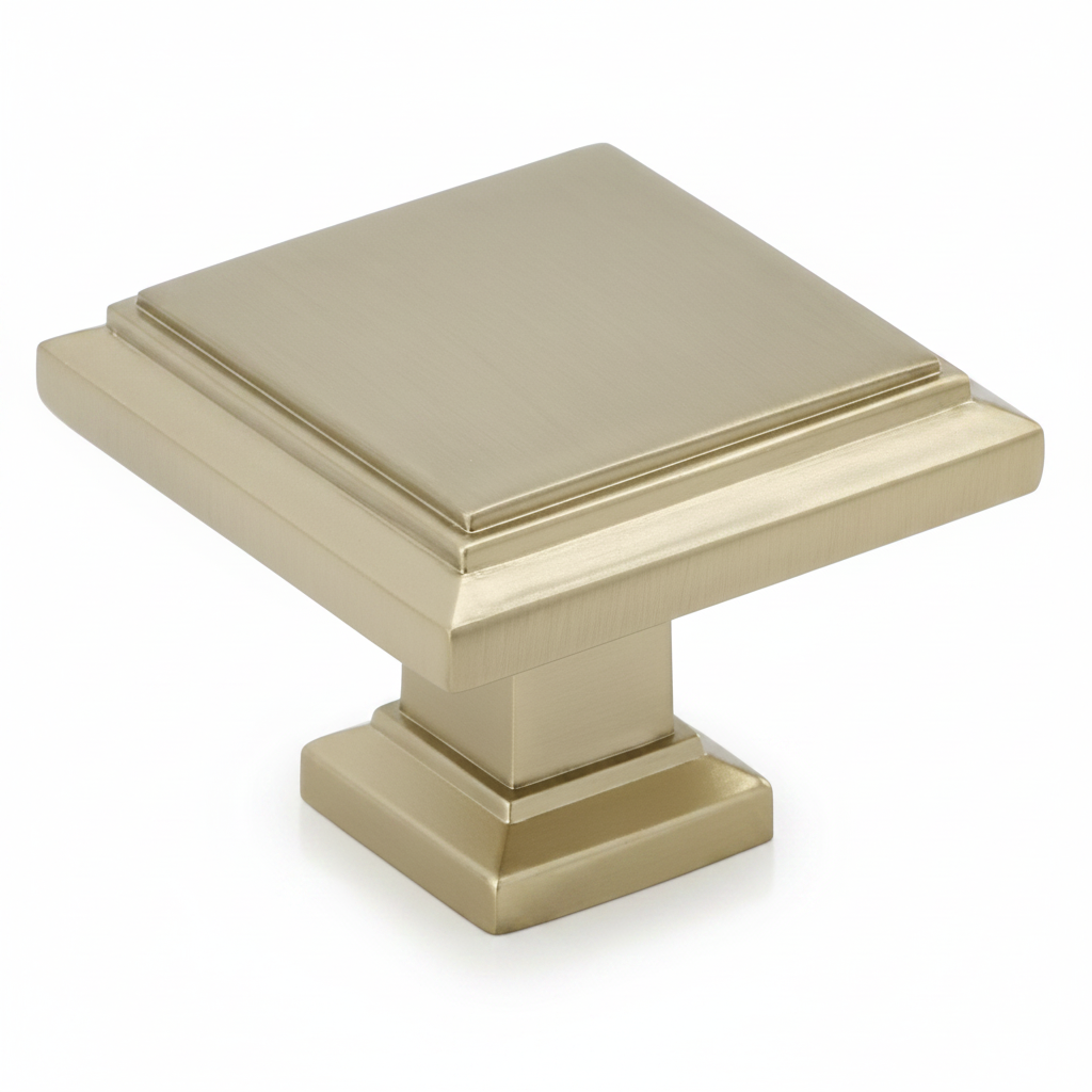 Silverline K2043 | 1-1/4 in. Contemporary Elegant Cabinet Knob | Honey Bronze