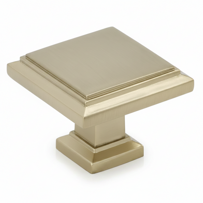 Silverline K2043 | 1-1/4 in. Contemporary Elegant Cabinet Knob | Honey Bronze