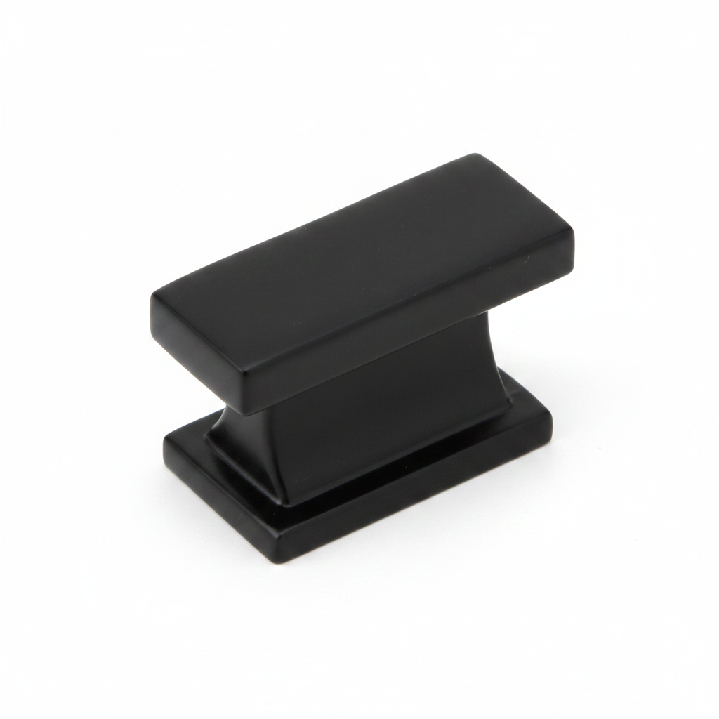 Silverline K2070 | 1-7/16 in. Contemporary Elegant Cabinet Knob | Matte Black