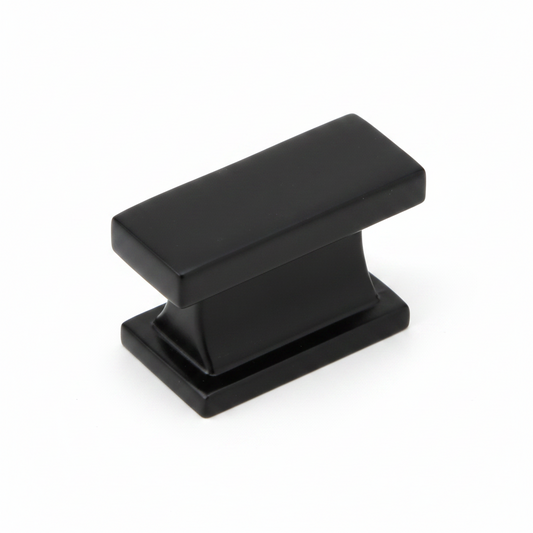 Silverline K2070 | 1-7/16 in. Contemporary Elegant Cabinet Knob | Matte Black