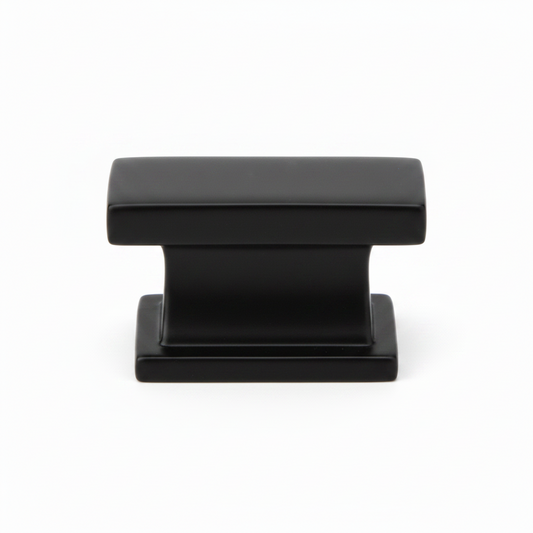 Silverline K2070 | 1-7/16 in. Contemporary Elegant Cabinet Knob | Matte Black