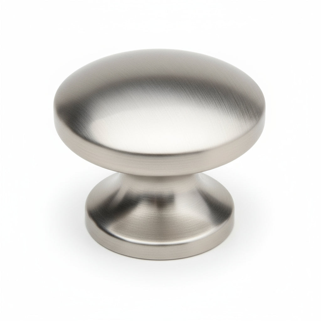 Silverline K2203 | Diameter 1 in. Contemporary Elegant Round Knob in Satin Nickel