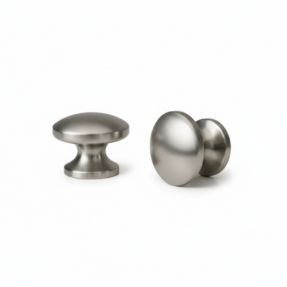 Silverline K2203 | Diameter 1 in. Contemporary Elegant Round Knob in Satin Nickel