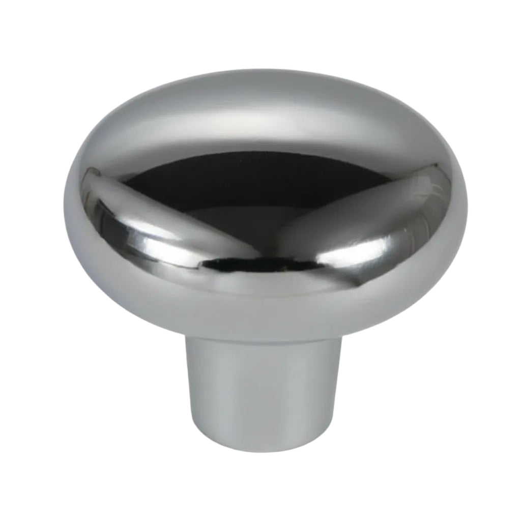 Silverline K2207 | Diameter 1-1/8 in. Contemporary Round Cabinet Knob in Polished Chrome