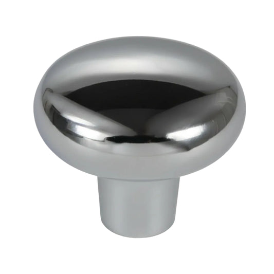 Silverline K2207 | Diameter 1-1/8 in. Contemporary Round Cabinet Knob in Polished Chrome