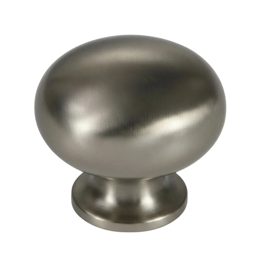Silverline K2211 | Diameter 1 in. Contemporary Round Cabinet Knob in Satin Nickel