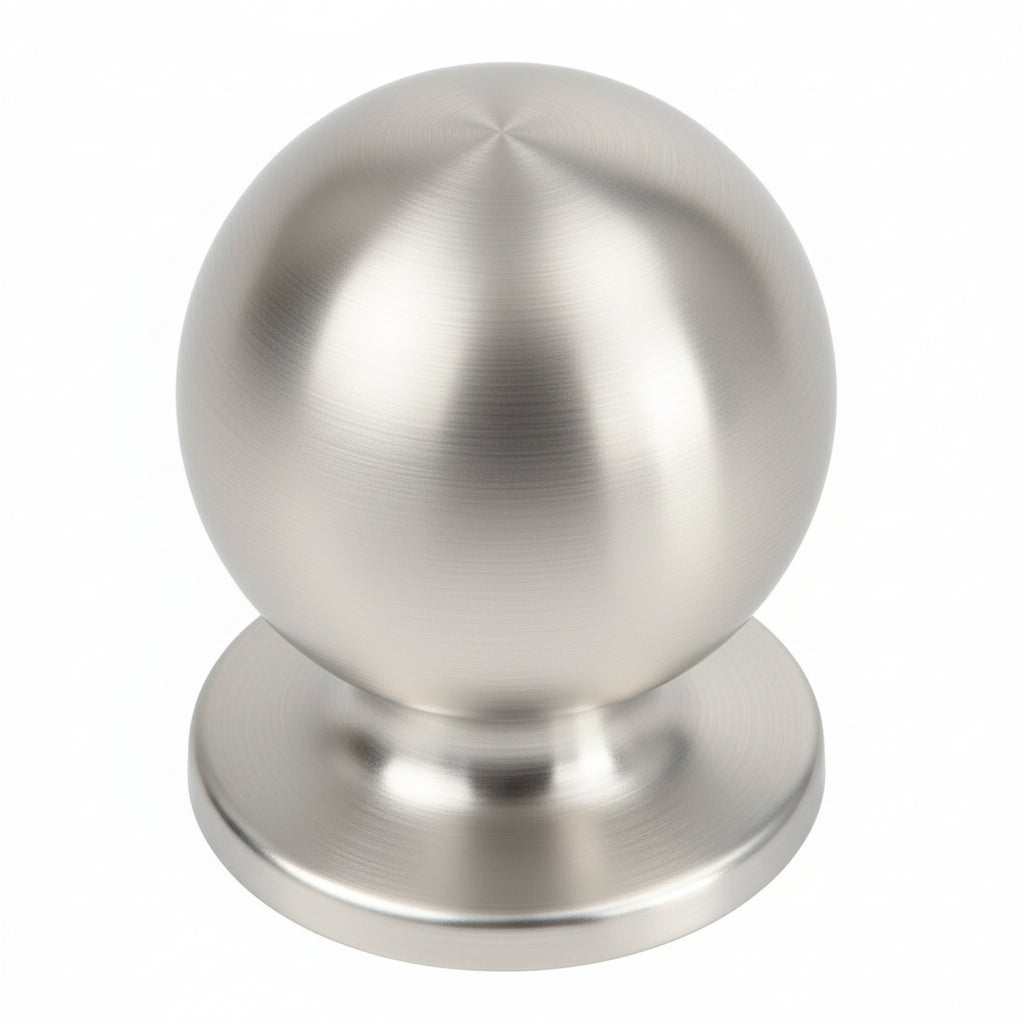 Silverline K2213 | Diameter 13/16 in. Contemporary Round Cabinet Knob in Satin Nickel