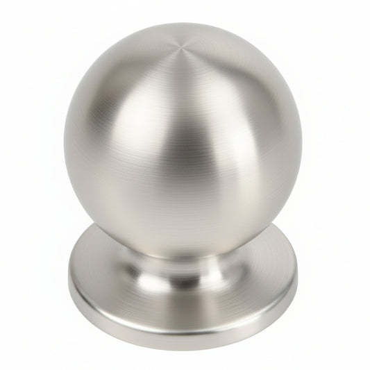 Silverline K2213 | Diameter 13/16 in. Contemporary Round Cabinet Knob in Satin Nickel