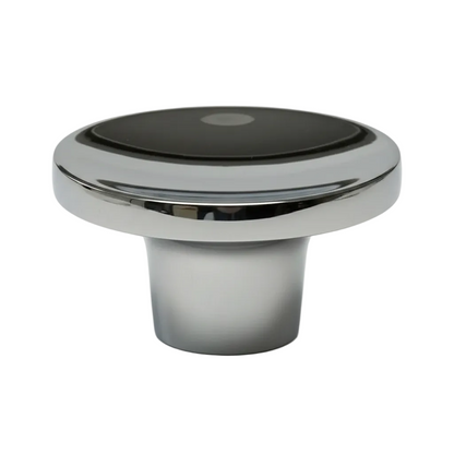 Silverline K2285 | Diameter 1 in. Contemporary Round Flat Surface Cabinet Knob in Polished Chrome