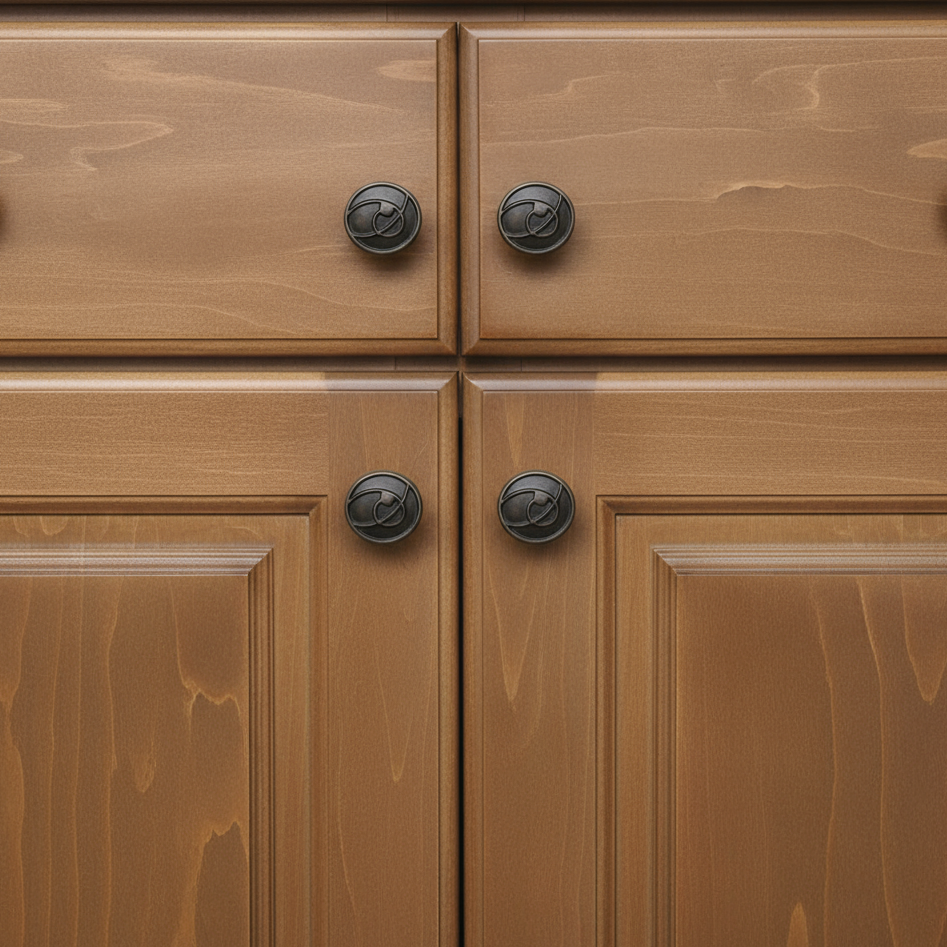 Silverline K2305 | Diameter 1-3/16 in. Round Vintage Cabinet Knob in Weathered Nickel