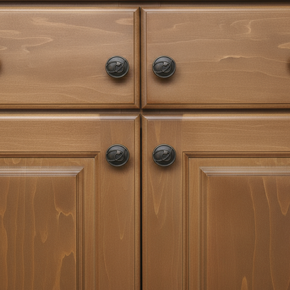 Silverline K2305 | Diameter 1-3/16 in. Round Vintage Cabinet Knob in Weathered Nickel