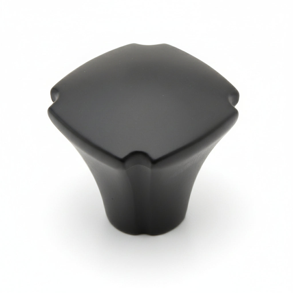 Silverline K4032 | 1-1/8 in. Contemporary Elegant Cabinet Knob in Matte Black