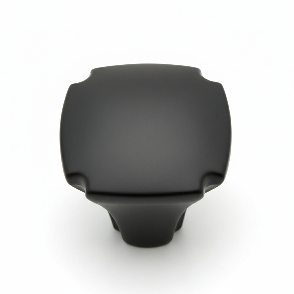 Silverline K4032 | 1-1/8 in. Contemporary Elegant Cabinet Knob in Matte Black