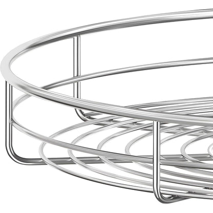 Silverline LSK | Kidney Shaped Two-Shelf Wire Lazy Susans for Base Corner Cabinet