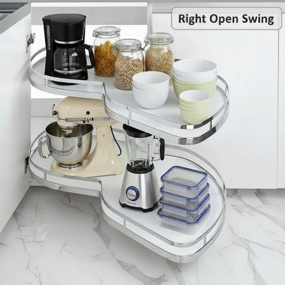 Silverline MC9668 | Swing Out Magic Corners Two-Tier Solid Bottom Blind Corner Optimizer