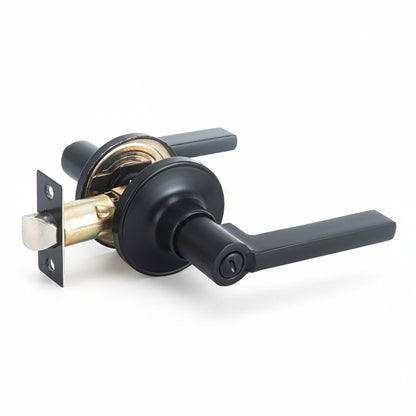 STG Northwood Collection | Grade 3 Door Lever | Privacy, Passage & Entrance | Matte Black / Satin Nickel