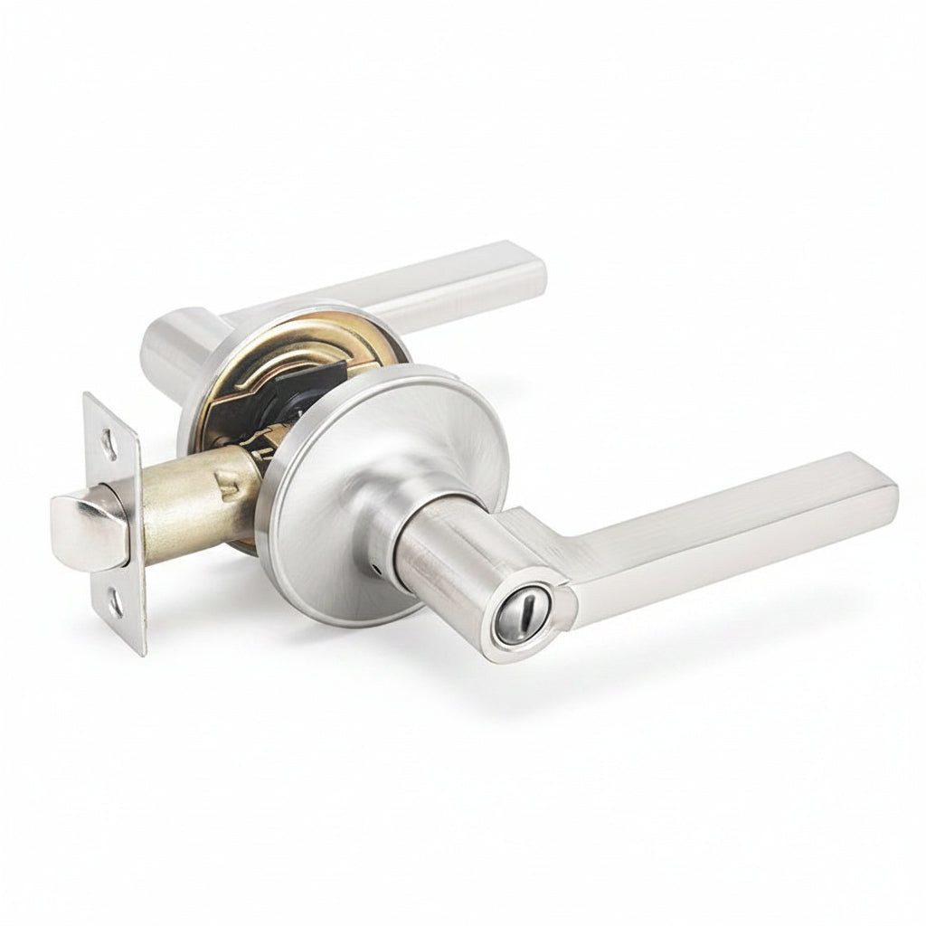 STG Northwood Collection | Grade 3 Door Lever | Privacy, Passage & Entrance | Matte Black / Satin Nickel