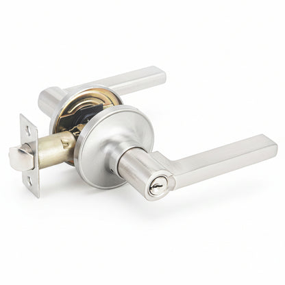 STG Northwood Collection | Grade 3 Door Lever | Privacy, Passage & Entrance | Matte Black / Satin Nickel