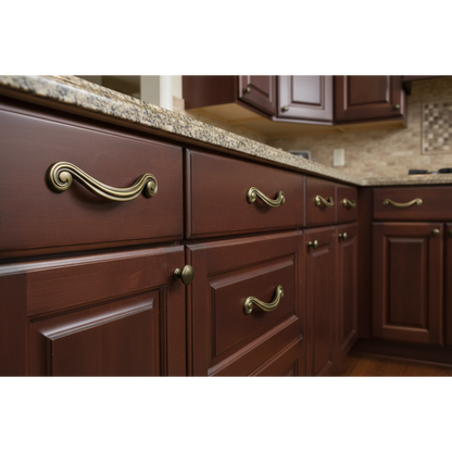 Silverline P2002 | Centers 5-1/16 in. Vintage Cabinet Pull in Antique English