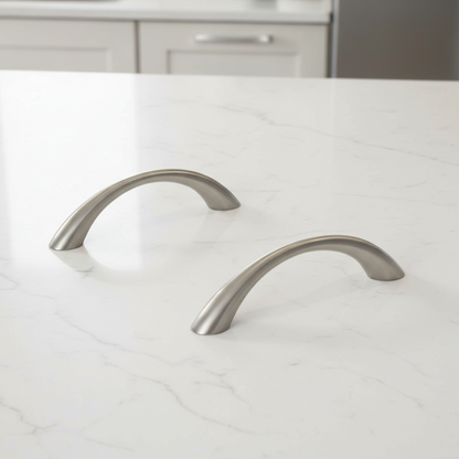 Silverline P2009/ P2021/ P2022 | Contemporary Streamlined Arch Pull C-Pull | Various Sizes & Finishes