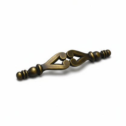Silverline P2015 | Centers 3 in. Retro Traditional Botanical Arch Pull in Antique English