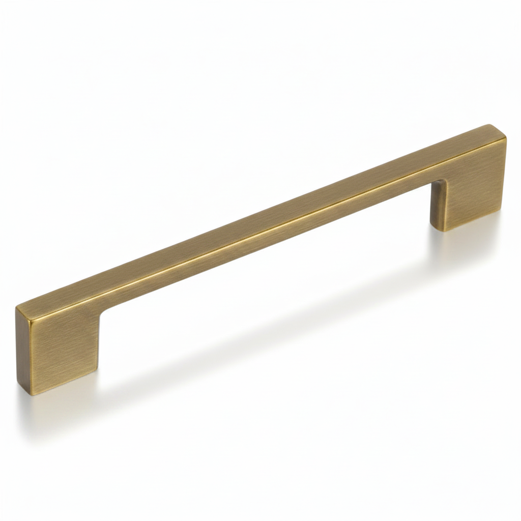 Silverline P2037 | Solid Thin Square Bar Pulls | Satin Nickel/ Matte Black/ Polished Chrome/ Satin Brass
