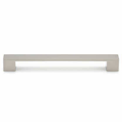 Silverline P2053 | Solid Square Contemporary Bar Pull Handle in Satin Nickel | Various Sizes