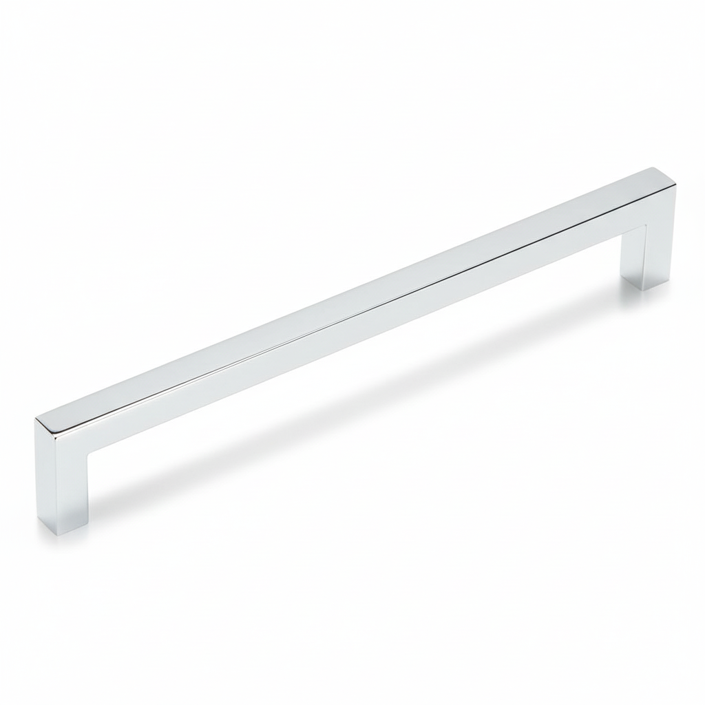 Silverline P2060 | 3/8 in. x 3/8 in. Solid Modern Square Bar Pulls | Various Sizes & Finishes