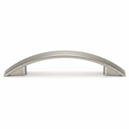 Silverline P2063 | Centers 3-3/4 in. Sleek Contemporary Arch Pull in Satin Nickel
