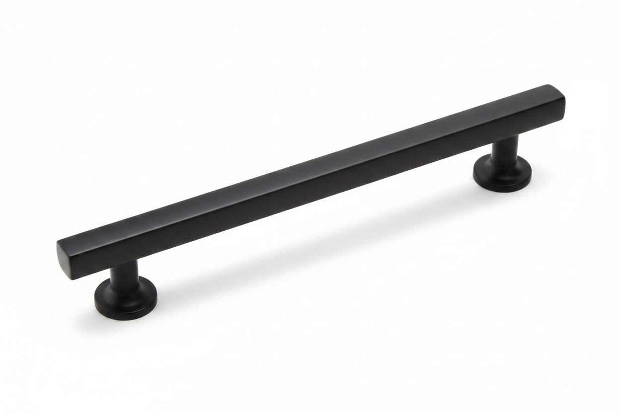 Silverline P2068 | Block Essentials Cabinet Bar Pulls | Satin Nickel/ Matte Black/ Polished Chrome/ Champagne Bronze