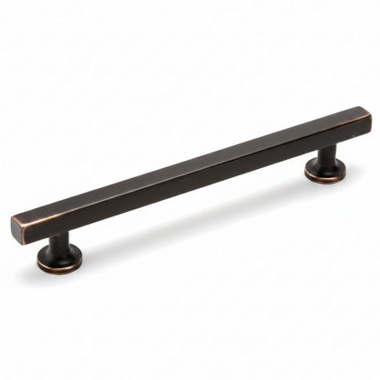 Silverline P2068 | Block Essentials Cabinet Bar Pulls | Satin Nickel/ Matte Black/ Polished Chrome/ Champagne Bronze/ Oil Rubbed Bronze