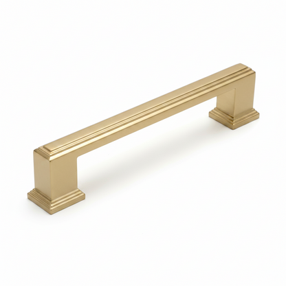 Silverline P2069 | Block Essentials Contemporary Cabinet Bar Pull | Satin Brass