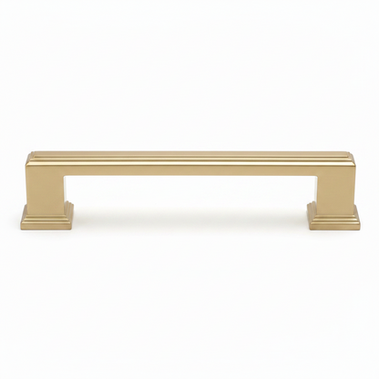 Silverline P2069 | Block Essentials Contemporary Cabinet Bar Pull | Satin Brass