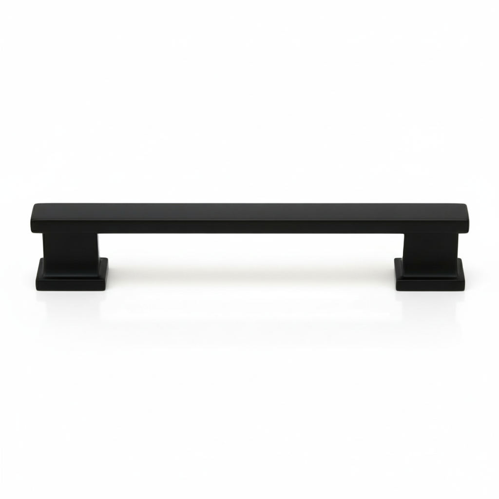Silverline P2070 | Centers 5-1/16 in. Contemporary Solid Bar Pulls in Matte Black