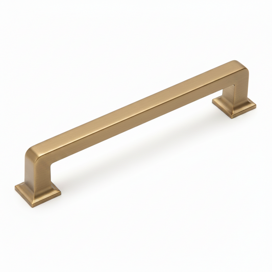 Silverline P2072S | Block Essentials Contemporary Cabinet Bar Pull | Matte Black/ Champagne Bronze
