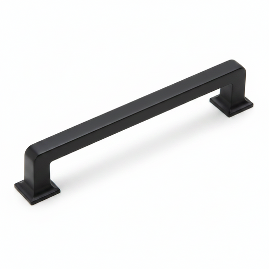 Silverline P2072S | Block Essentials Contemporary Cabinet Bar Pull | Matte Black/ Champagne Bronze