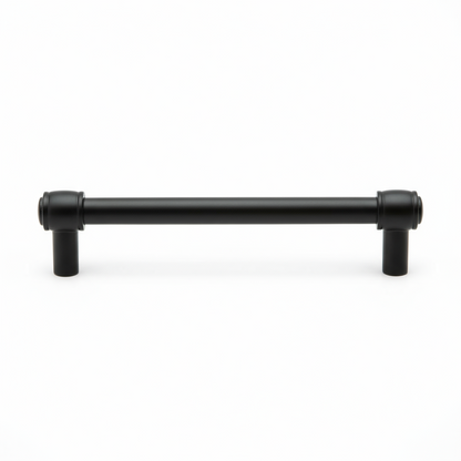 Silverline P2088 | Centers 6-5/16 in. Contemporary Solid Bar Pulls in Matte Black