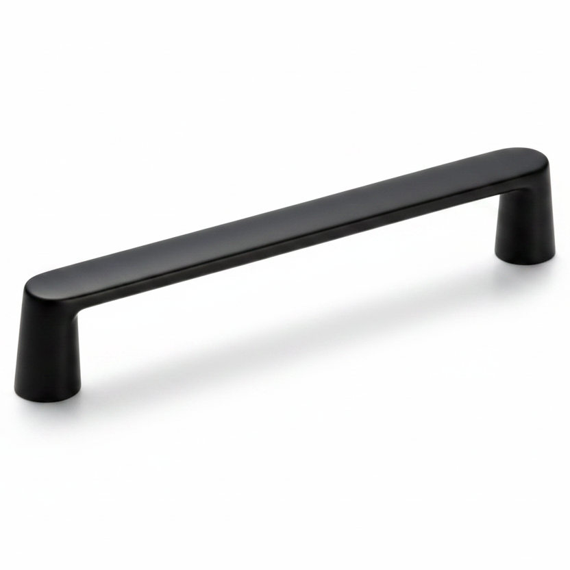 Silverline P2102 | Centers 6-5/16 in. Contemporary Solid Bar Pulls | Satin Nickel/ Matte Black