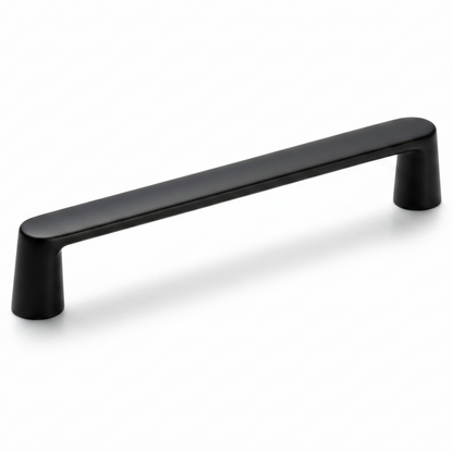 Silverline P2102 | Centers 6-5/16 in. Contemporary Solid Bar Pulls | Satin Nickel/ Matte Black