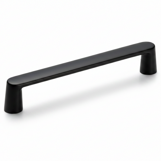 Silverline P2102 | Centers 6-5/16 in. Contemporary Solid Bar Pulls | Satin Nickel/ Matte Black