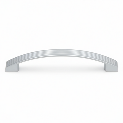 Silverline P2531 | Centers 5-1/16 in. Cabinet Arch Pulls Furniture Pulls in Matte Silver