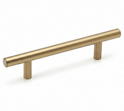 Silverline P5000 | Solid T-Bar Pulls with Knobs | Satin Nickel/ Polished Chrome/ Matte Black/ Satin Brass/ Champagne Bronze/ Oil Rubbed Bronze